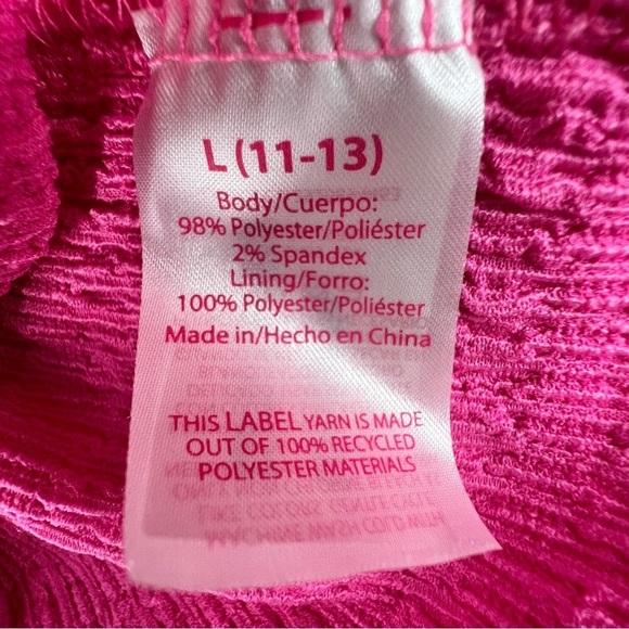 No Boundaries Pink Short Sleeve Crop Key Hole Top Size Large Women’s - Picture 5 of 5